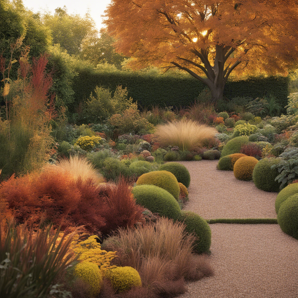 Autumn Garden Design Warm Hue